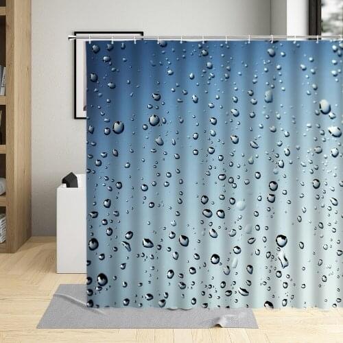 Color Shower Curtain Art Water Drop Butterfly Creative Purple Blue Red Pattern Bathroom Decor Polyester Cloth Hanging Curtain Se