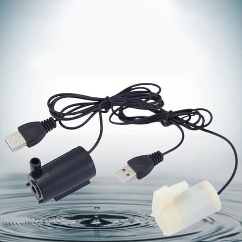 DC 5V USB Micro Submersible Pump Amphibious Low Noise Mini Water Pump Fish Tanks Aquarium Motor Pump For DIY Kit 2-3L/Min