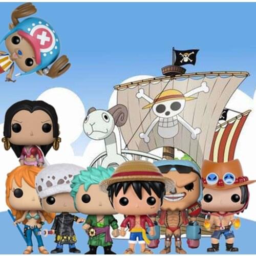Funko Japan Anime One Piece Luffy ACE ZORO NAMI Chopper FRANKY LAW HANCOCK Vinyl Doll Action Figure PVC Model Birthday Gift Toys
