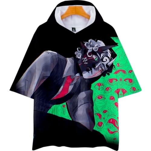 Ranboo 3D Printed Hooded T-shirts Women/Men Fashion Summer Short Sleeve Tshirt Hot Sale Streetwear Clothes