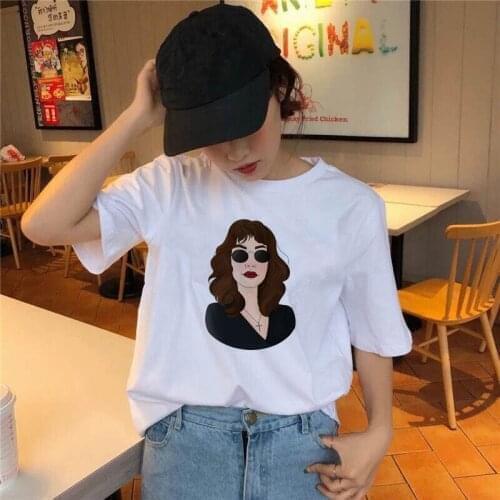 Summer Short Sleeve Oversized T Shirt Women 90s Girls Fashion White Tshirt Ladies Tops Tee Female Clothing Streetwear Vintage