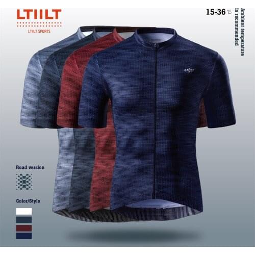 LTIILT Summer Men Cycling Jersey Tops 2021 Short Sleeved Shirt Jersey MTB Road Bicycle Riding Clothing Breathable Cycling Wear