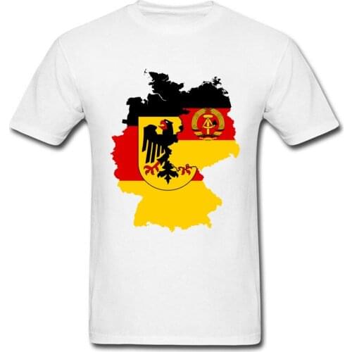 Fashion Germany Map Germany Flag T-Shirt Cold War East Germany CCCP Summer Cotton O-Neck Short Sleeve Unisex T Shirt Size S-3XL