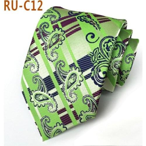 New Polyester Jacquard 8cm Paisley Mens Tie Fashion Mens Formal Banquet Wedding Groom Tie Business Casual Suit Tie Accessories