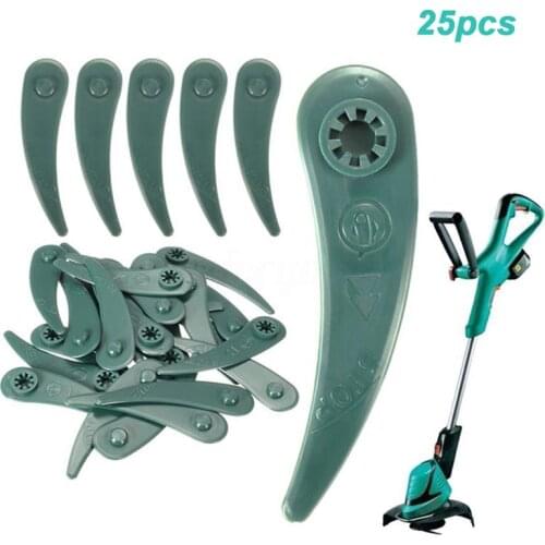 10/25 PCS Plastic Blades For Bosch Art 23-18 Li/26-18li Grass Strimmer Trimmer Garden Accessories Lawn Mower Plastic Blade