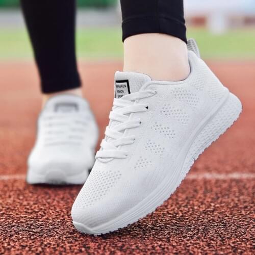 Casual Sneaker New Fashion Woman Vulcanization Shoes 2021 Mesh Breathable Ladies Platform Sneaker Soft Mixed Colors Femme Shoes