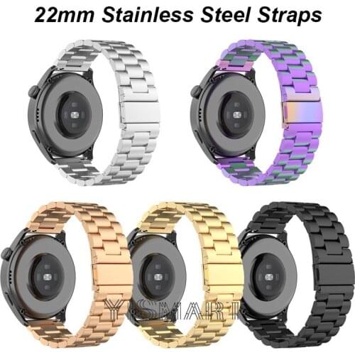 22mm Stainless Steel Strap For Huawei Watch 3 / 3 Pro Quick release Watchband for Honor MagicWatch Metal Wristband GT2 pro