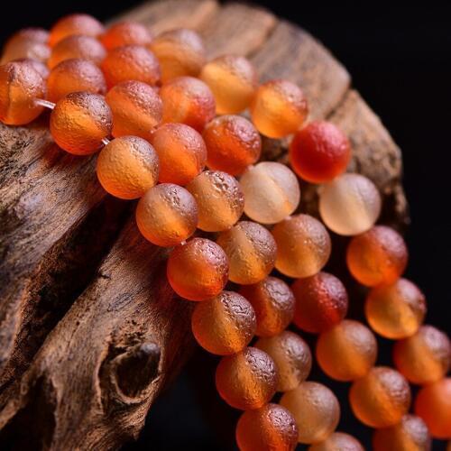 RONGQING Natural Crystal Primary Color Old Matte Semi-finished Products Loose Beads for Jewelry Making Handmade Bracelets