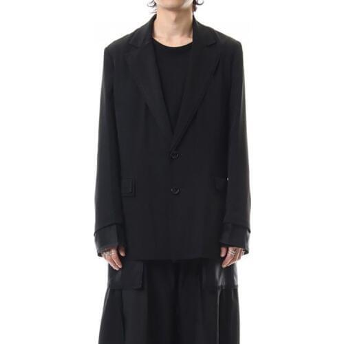 S-6XL!! 2020 mens suit suit casual style double layer black suit