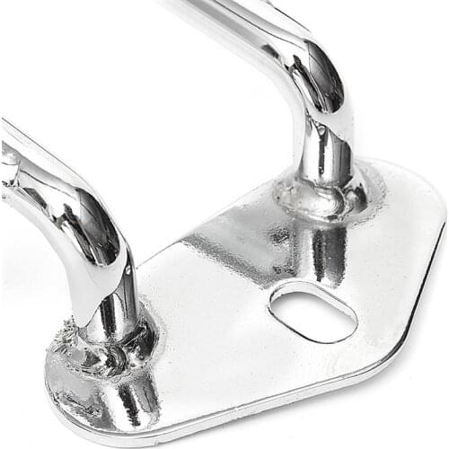 Motorcycle Silver Luggage Rack Shelf Tail Frame Carrier for Harley Solo Seat