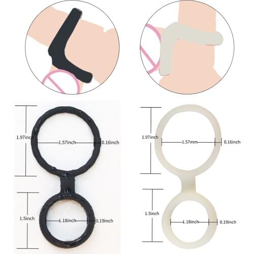 Luminous Penis Ring Elastic Silicone Lock Cock Ring Male Chastity Cage Scrotum Stretcher Delay Ejaculation Sex Toys for Men