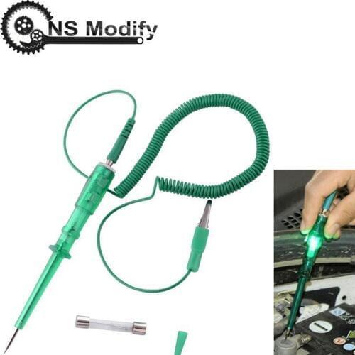 NS Modify Auto Car Light Circuit Tester Lamp Voltage DC 6V 12V 24V Copper Test Pen Detector Probe Light System Test Probe Lamp