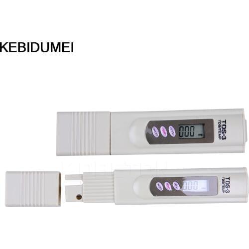 2in1 LCD Digital TDS3 Temp PPM Tester Stick TDS Meter With Auto Temp Compensation ATC Hydroponics Filter Water Quality Purity