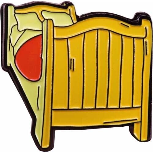 Van Goghs Bed Aesthetics Painting Lovers Badge Arles Bedroom Inspired Brooch Artist Teacher Gift