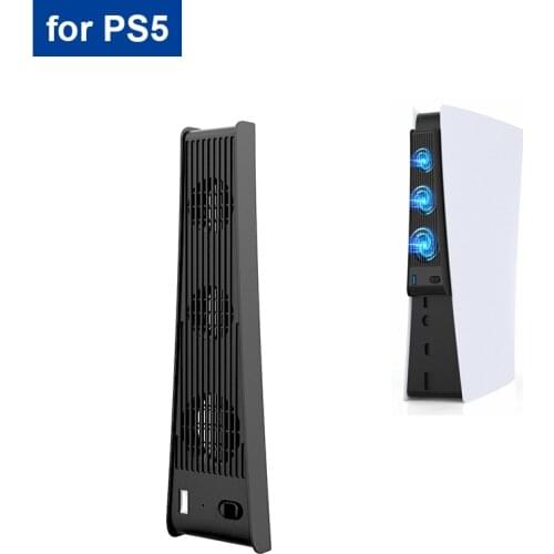 USB External for Ps5 Console Playstation 5 Temperature Exhauster Cooling Fan Cooler for PS5 Digital Edition / Ultra HD Console