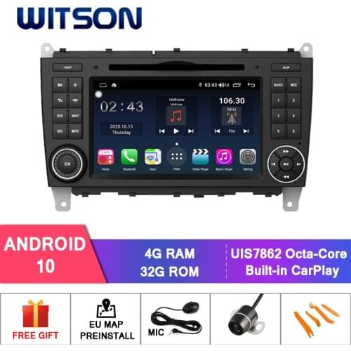 WITSON S310 Android 10.0 MERCEDES-BENZ CLK W209(2004-2011) Octa core 4GB RAM 32GB flash+GLONASS+WIFI/4G+DSP+DAB+OBD OPTIONAL