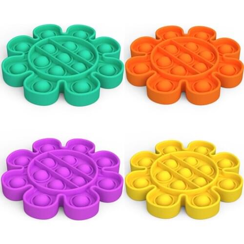 Funny Game Sensory Fidget Toys Kid Gift Flower Shape Relieve Children Adult Decompression Anti-Stress for Children and Adult