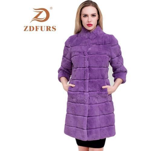 Шубы из кролика ZDFURS China At AliExpress