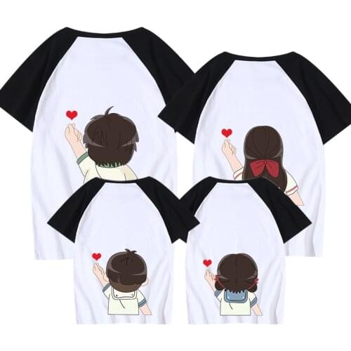 Seaman Two Sides Printings Women Girl Pink T Shirts Summer Good Quality Matching Family Clothes Short Sleeve Tee Shirt