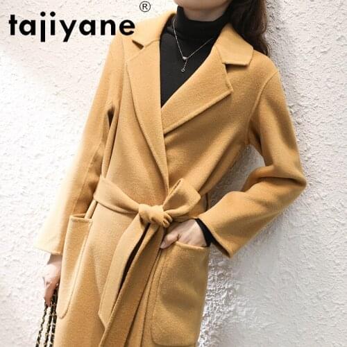 Tajiyane Women Winter Coat Wool 2020 Woman 100% Sheep Fur Jackets Female Double-sided Cashmere Long Coats Mujer Chaqueta TN1574