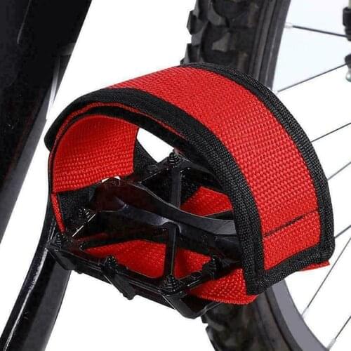 1Pair Bicycle Pedal Straps Toe Clip Foot Strap Belt Adhesivel Pedal Tape Fixed
