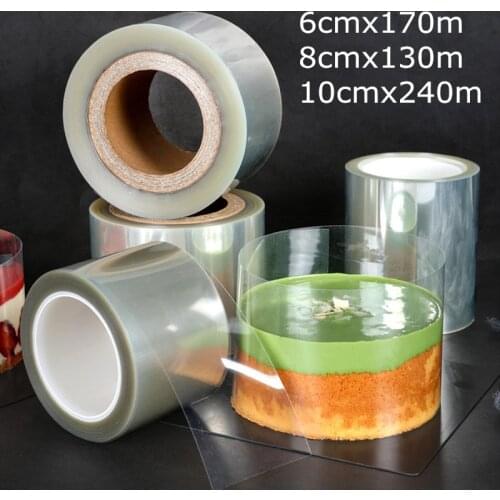 1 Roll Thick 0.5-1KG Mousse Cake Edges Wrap DIY Baking Bounded Film Cake Edge Band Packaging Decoration Tools Durable