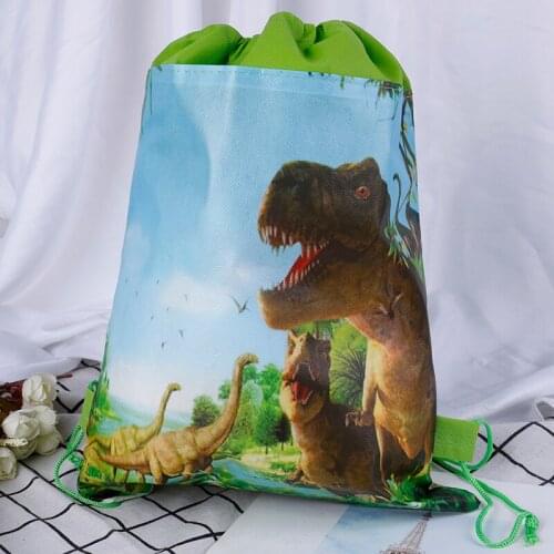 1Pcs Cartoon Non-Woven Fabrics Kid Favor Travel Pouch Storage Clothes Shoes Bags Cotton Drawstring Bags School Portable Backpack