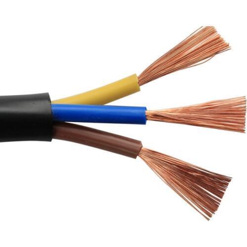 100M 3P Black electrical audio speaker cable