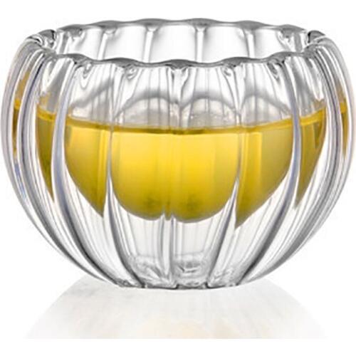 4pcs Double Layer Heat-resistant 50ml Glass Cup Water Cup Teacup for home office bar teahouse tearoom coffee shop bar