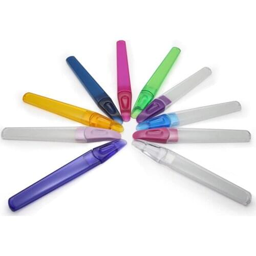 8x Pro Durable Nail Art File Crystal Glass Manicure Pedicure Tool With Protective Tube