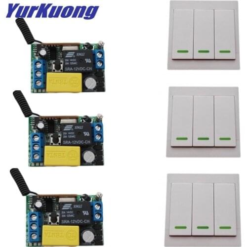 AC 220V Remote Switch Wall Panel Remote Transmitter Hall Bedroom Ceiling Lights Wall Lamps Wireless TX 315 433 ASK Smart Home