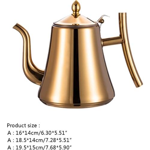 Stainless Steel Material Tea Pots Durable Coffee Cold Water Pots Coffee Kettle Home Tea Tool for Induction Cooker Kettle