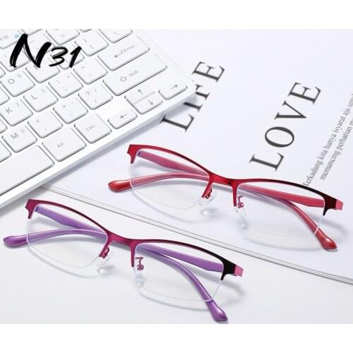 Finished Eyewear Anti-blue Light Business Style Glasses Degree -0.5 To -4.0 Myopia Glasses Ultra Light Myopia Eye Protection
