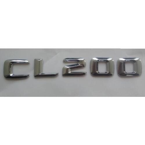 Chrome 3D ABS Plastic Car Trunk Rear Letters Badge Emblem Decal Sticker for Mercedes Benz CL Class CL200