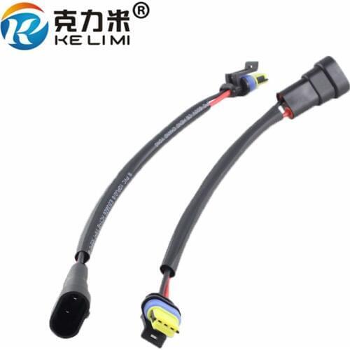 KE LI MI 2x D1S D1R HID Ballast Power Cord Wiring Harness Connector Wire ForOSRAM Ballast Cables