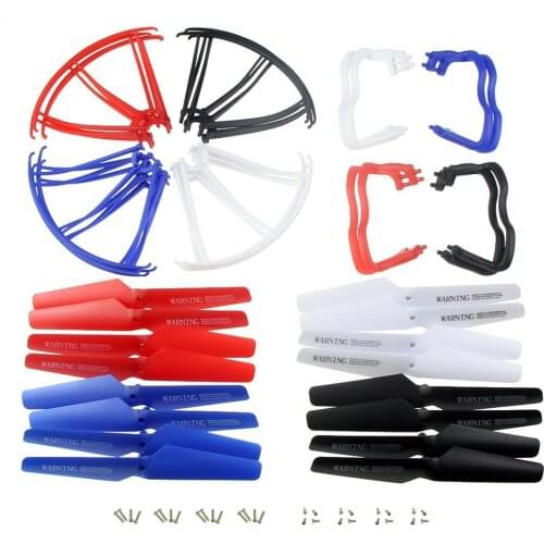 Syma X5 X5C X5C-1 RC Quadcopter Blade Propellers & Propeller Protectors Blades Frame & Landing Skid Included Mounting Screws
