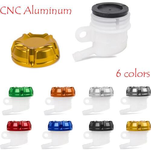 Motorcycle CNC Aluminum Rear Brake Master Cylinder Fluid Reservoir Oil Filter Cup Bottle for Honda KTM Yamaha Suzuki Kawasaki