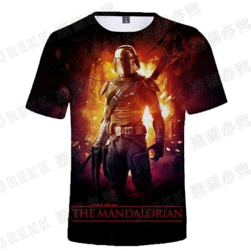 Star wars The Mandalorian Boba Fett 3D Printed T Shirt Men Women Children Cool Tops T-shirt Boy Girl Kids Baby Yoda Tee Clothing