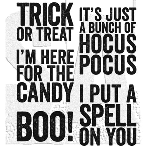 2021 New Halloween Clear Stamp/Seal for DIY scrapbooking/photo album Decorative clear stamp sheets 002