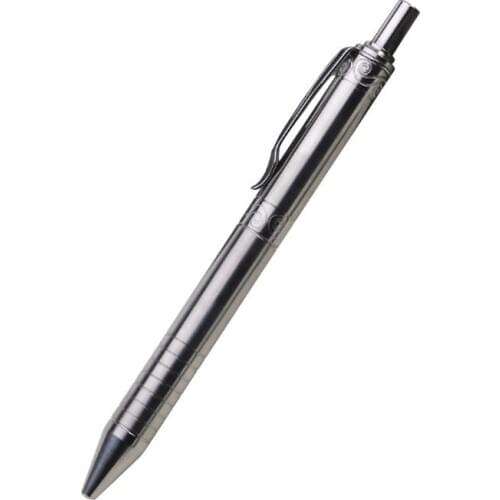 2021 New Solid Titanium Alloy Gel Ink Pen Vintage Bolt Action Writing Tool Stationeries