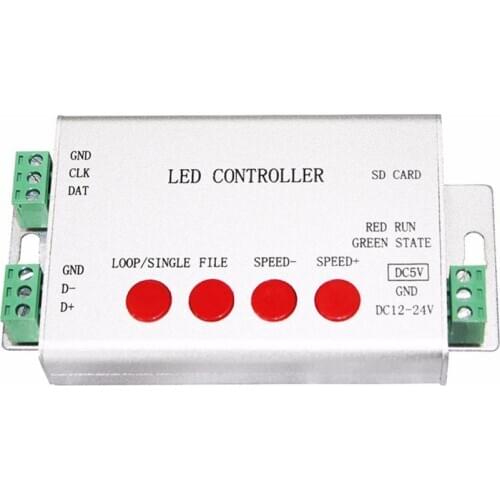 Programmable Led Controller 2048 Pixels SD Card Controller WS2812 WS2811 LED Strip UCS1903 DMX512 IC Can Work With DMX Console