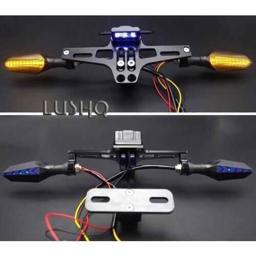 CNC Motorcycle license plate frame for honda rc51 bmw f650gs kawasaki h2 sx ducati monster 1200 yamaha ttr250 bajaj dominar 400