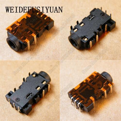 5pcs/lot 3.5mm Audio Jack 3.5 Port Socket for ASUS N45 N45SF N45SL N45VM N55SL N55SF U36JC U36SD U36SG 8Pin Headphone Microphone