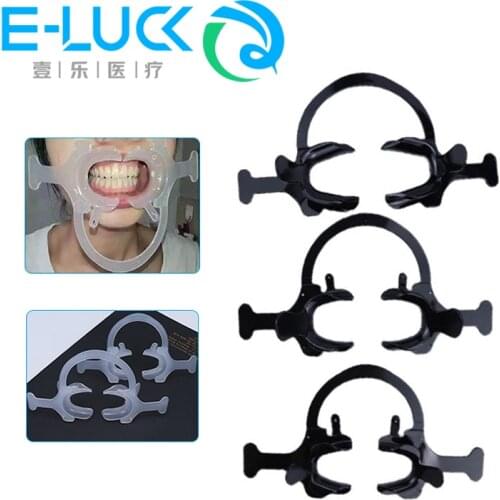 3 Size Cheek Retractor Orthodontic Mouth Opener C Shape Lateral Open Dental Orthodontic Black Tooth Intraoral Lip