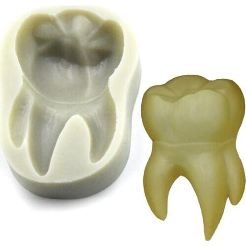 DIY baking baby series tooth shape baking mold liquid silicone sticky fondant cake decoration cake