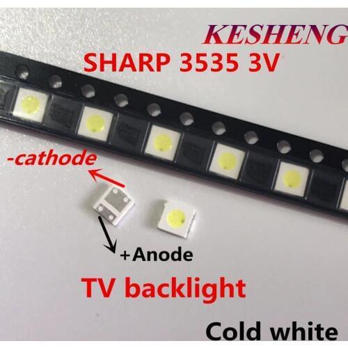 SHARP LED TV application backlit LCD screen for TV LED backlight 1 w 3 v 3535 3537 cool white GM5F22ZH10A 50PCS