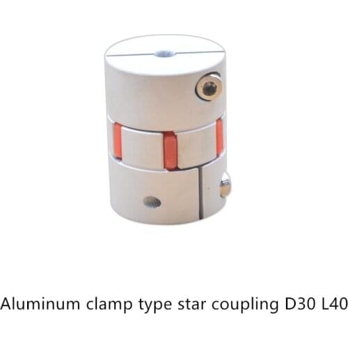 D30 L40 motor coupling aluminium CNC spider flexible jaw coupler 10x10mm 12mm 12.7mm 13mm 14mm 15mm 16mm