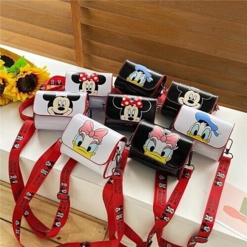 Disney Mickey mouse Girls messenger bag new fashion small bag children shoulder bag boy and girl Minnie coin bag