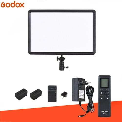 GODOX LEDP260C ultra-thin 30W LED video light panel light for studio photography makeup YouTube INS FB+ optional 2xF750 battery