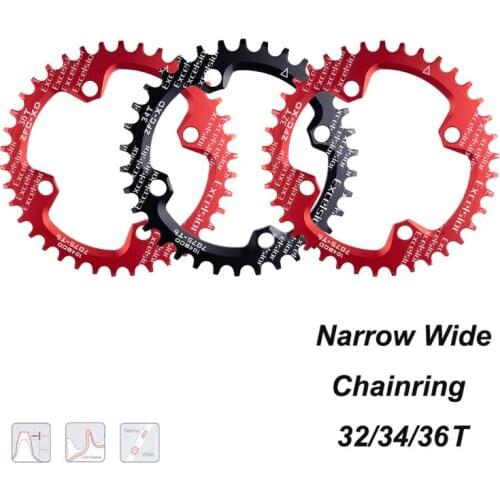 Bicycle Positive and Negative Tooth Change Sprocket Wheel Single Speed Disc 104BCD 32T 34T 36T